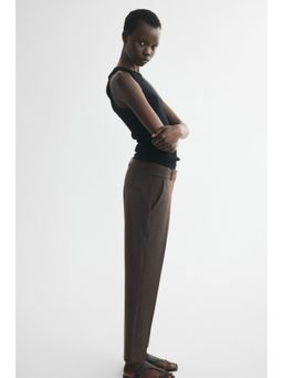 H&M - Women Brown Cigarette Trousers