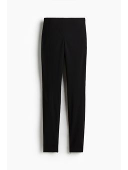 H&M - Women Black Zip-Hem Trousers