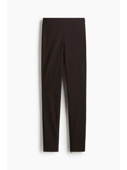 H&M - Women Brown Zip-Hem Trousers