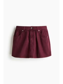 H&M - Women Red Denim Mini Skirt