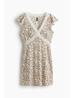 H&M - Women White Lace-Detail Dress