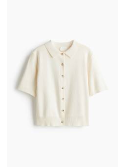 H&M - Women Beige Colla Cardigan