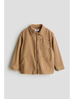 H&M - Boys Beige Corduroy-Collar Cotton Overshirt