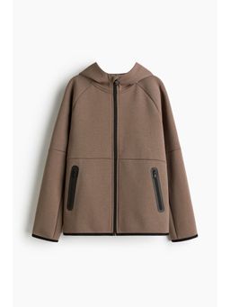 H&M MOVE - Boys Beige Sports Hoodie With Drymove
