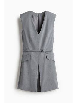H&M - Women Grey Belted Dress