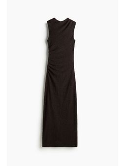H&M - Women Brown Draped Maxi Dress