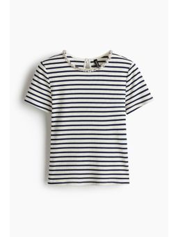 H&M - Women Multi-Color Rhinestone-Embellished T-Shirt