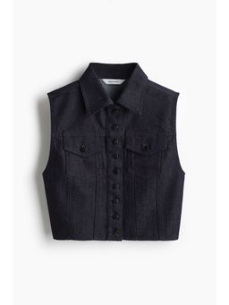 H&M - Women Blue Denim Gilet