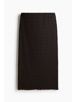 H&M - Women Brown Smocked Skirt