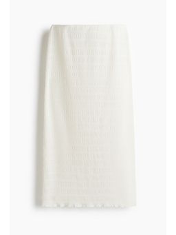 H&M - Women White Smocked Skirt
