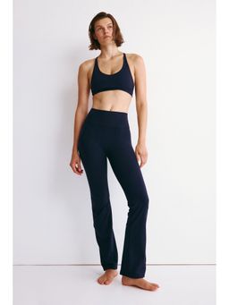 H&M - MOVE Women Blue Flared Yoga Leggings with Soft move