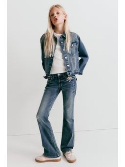 H&M - Girls Blue Skinny Fit Bootcut Low Jeans