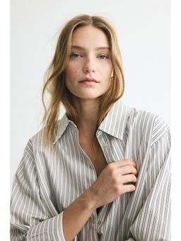 H&M - Women White Cotton Poplin Shirt