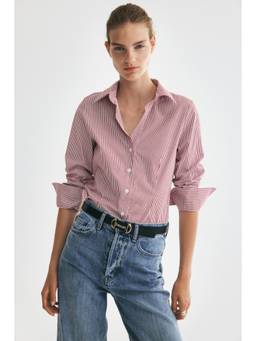 H&M - Women Red Fitted Shirt