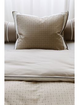 H&M - Beige Cotton Sateen Single Duvet Cover Set