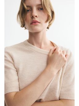 H&M - Women Pink Fine-Knit T-Shirt