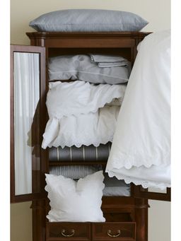 H&M - White Broderie Anglaise Single Duvet Cover Set