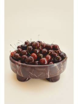 H&M - Red Footed Marble Tray