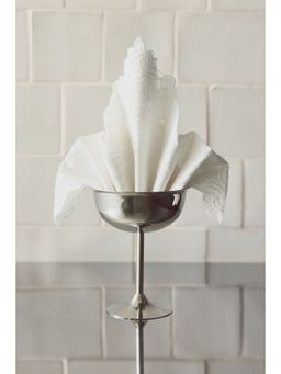 H&M - White 2-Pack Embroidery-Detail Napkins