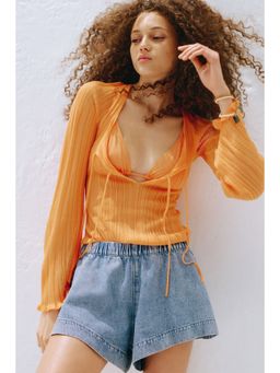 H&M - Women Blue Denim Pull-On Shorts