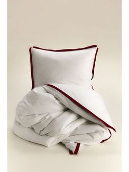 H&M - White Sateen Single Duvet Cover Set