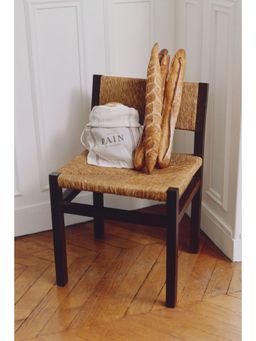 H&M - Home White Print-Motif Bread Bag