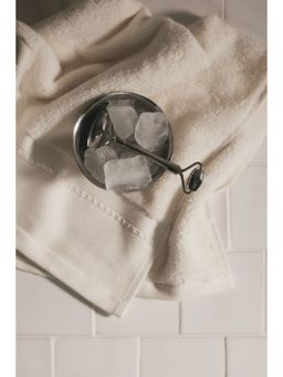 H&M - White Cotton Terry Hand Towel