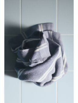 H&M - Blue Striped Hand Towel