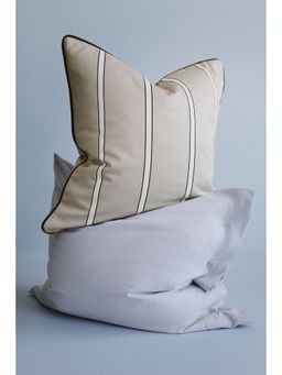 H&M - Beige Cotton Satin Cushion Cover
