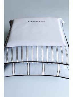 H&M - Blue Cotton Satin Cushion Cover