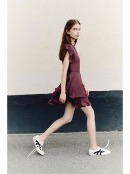 H&M - Women Red Tiered Boat-Neck Dress