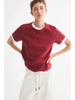 H&M - Women Red Fitted T-Shirt