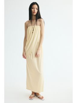 H&M - Women Yellow Draped Bandeau Dress