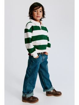 H&M - Boys White Cotton Rugby Polo T-Shirt