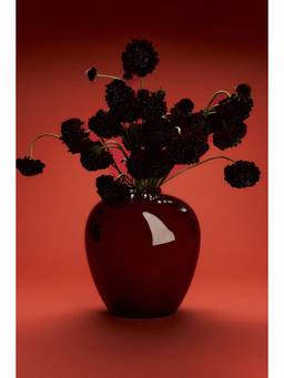 H&M - Red Stoneware Vase
