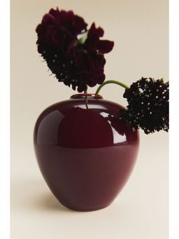 H&M - Red Mini Stoneware Vase
