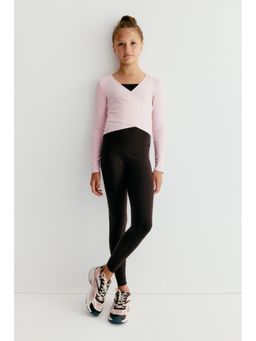 H&M - Girls Pink Sports Wrap Top