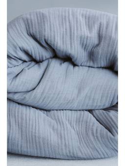 H&M - Blue Muslin Double/King Duvet Cover Set