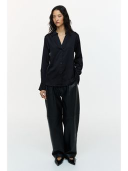 H&M - Women Black V-Neck Blouse