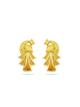 Candere by Kalyan Jewellers - 18K Yellow Gold Lightweight Stud Earrings (One Size)
