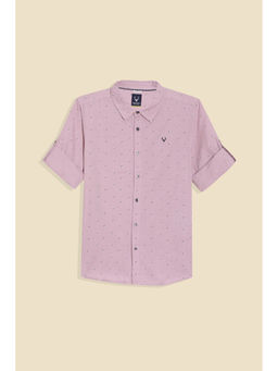 Allen Solly - Boys Lavender Print Casual Shirt