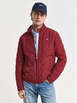 GANT - Men's Red Quilted Regular Fit Windcheater Jacket