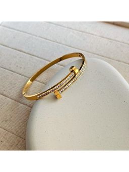 TAAHIRA JEWELLERY - 18K Gold Plated Raya Nail Bracelet