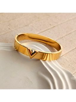 TAAHIRA JEWELLERY - 18K Gold Plated Nova V Bangle Bracelet