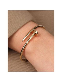 TAAHIRA JEWELLERY - 18K Gold Plated Nail Bracelet