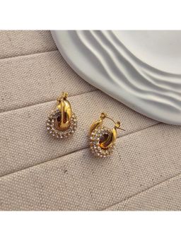 TAAHIRA JEWELLERY - 18K Gold Plated Angel Zircon Earrings