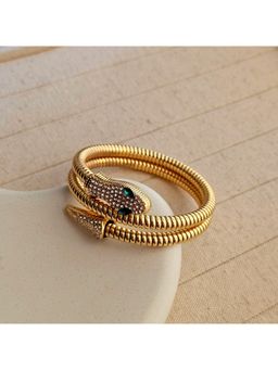 TAAHIRA JEWELLERY - 18K Gold Plated Serpant Cuff Bracelet