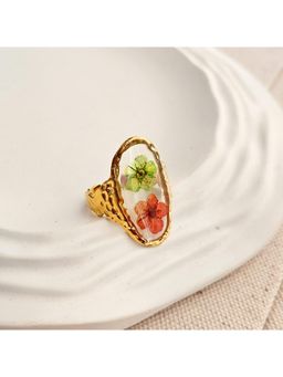 TAAHIRA JEWELLERY - 18K Gold Plated Effie Flower Ring