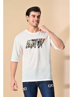 Glito - White Men's Cotton Oversized T-shirt