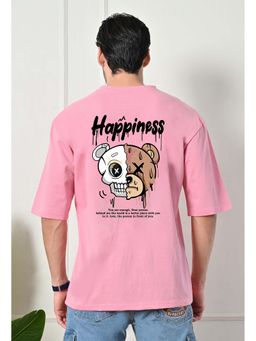 Glito - Pink Men's Cotton Oversized T-shirt